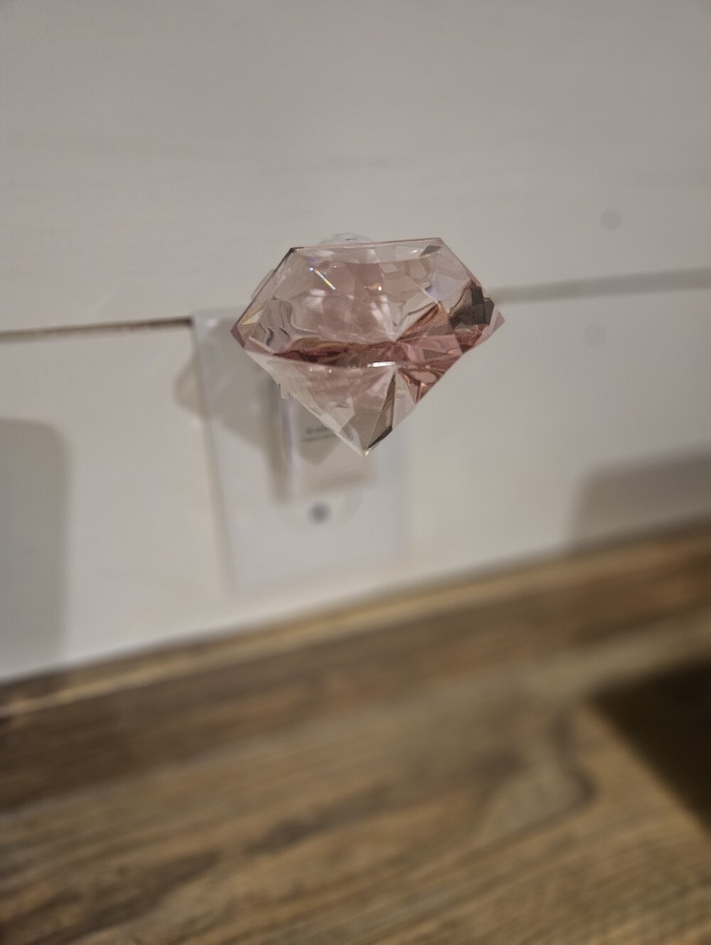 Pink Crystal Wall Accent Knob - Decorative Home Wall Decor